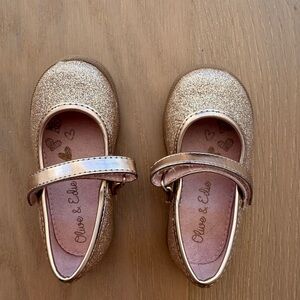 Gold Glitter Kids Shoes